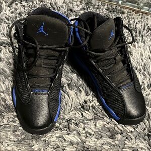 Jordan Black and Blue Sneakers